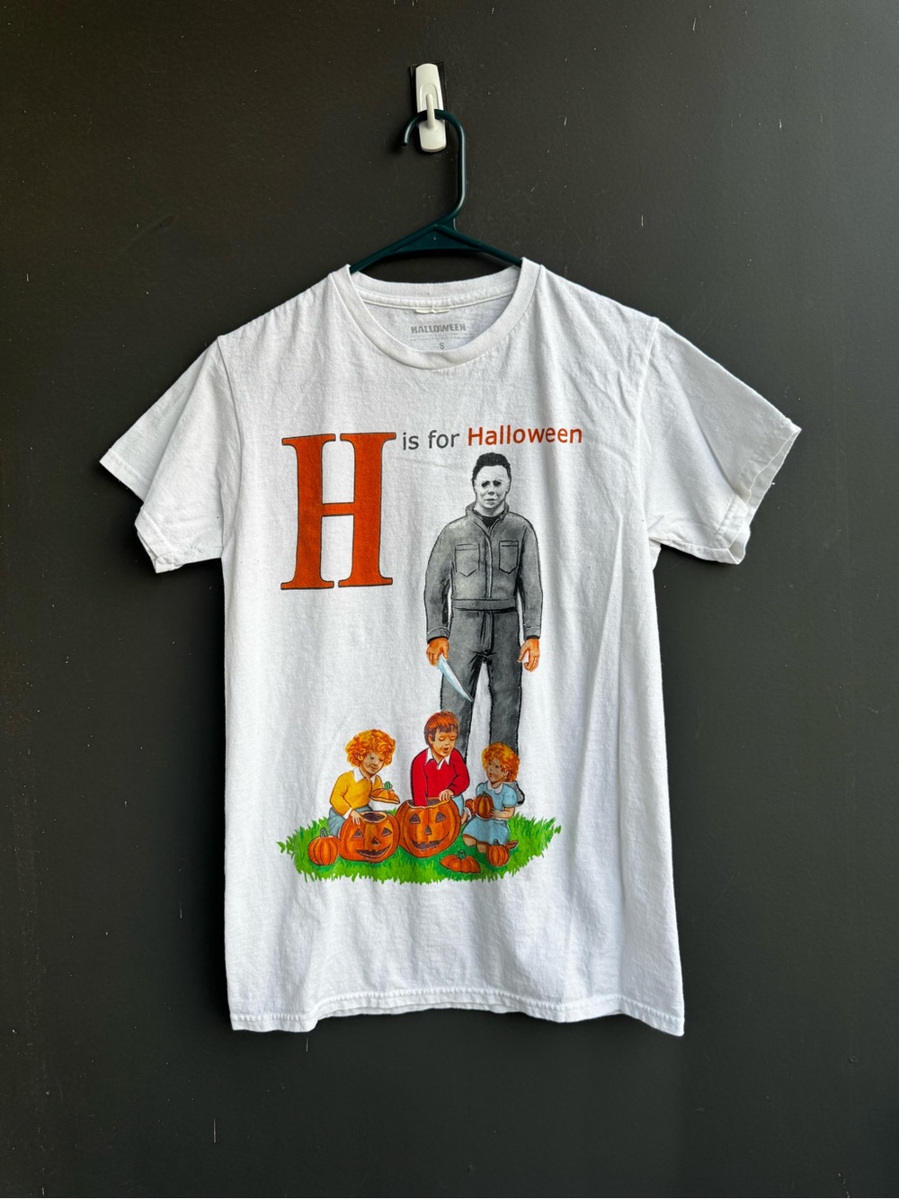 H is for Halloween Michael Myers Halloween graphic tee